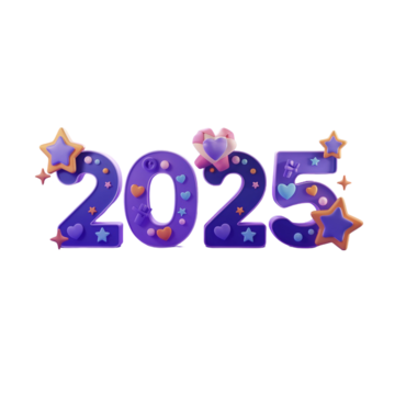 Fioletowy napis 2025